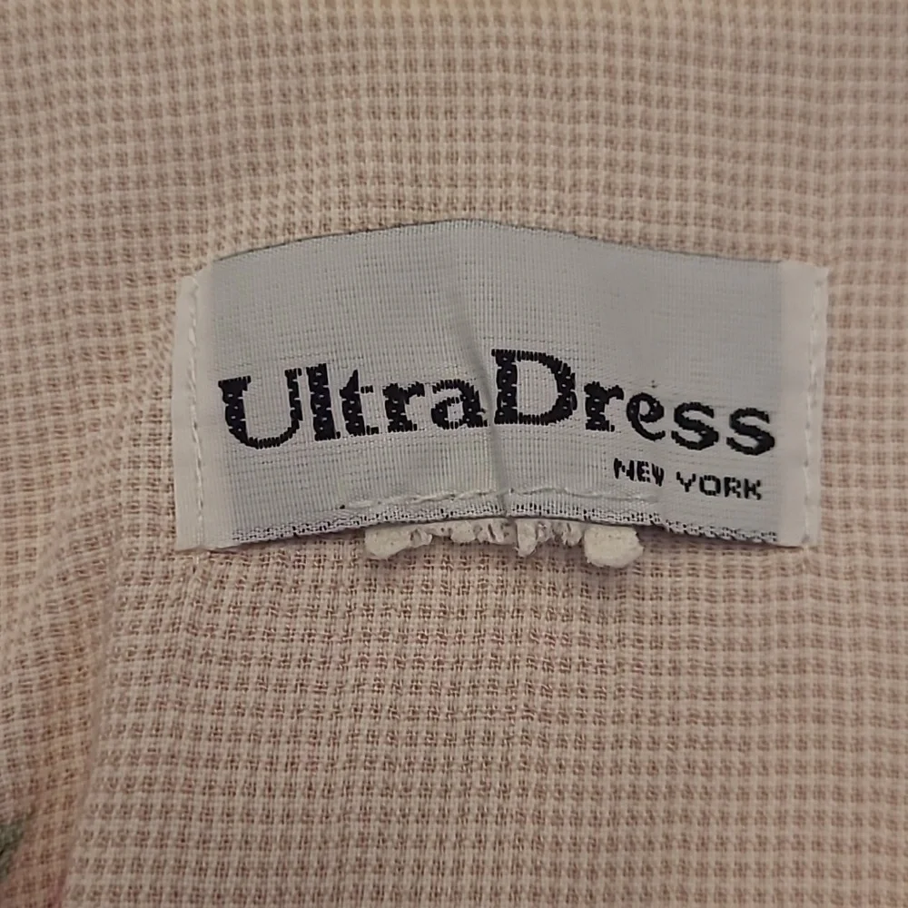 LIKE NEW VTG ULTRA DRESS Floral Kitschy Rose Print - Picture 9 of 14